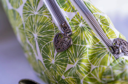 Sac demi lune vert citron