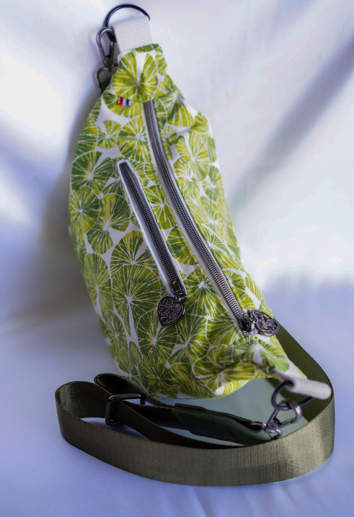 Sac demi lune vert citron