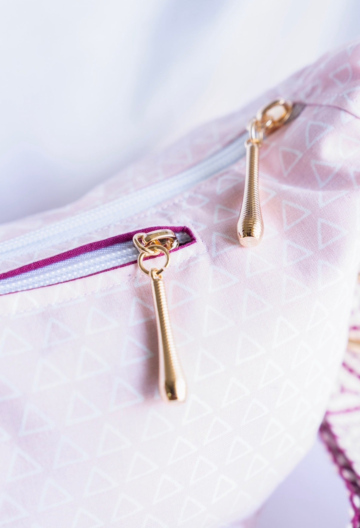 Sac demi lune Rose poudré