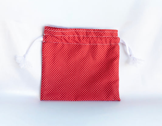Pochon Mini Essentiels – Rouge à Pois (16x17,5 cm)