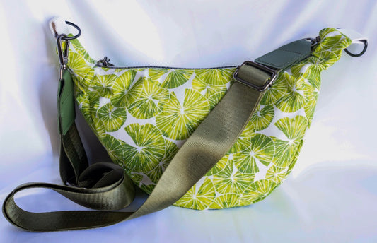 Sac demi lune vert citron