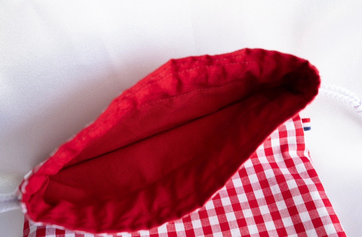 Pochon Vichy rouge