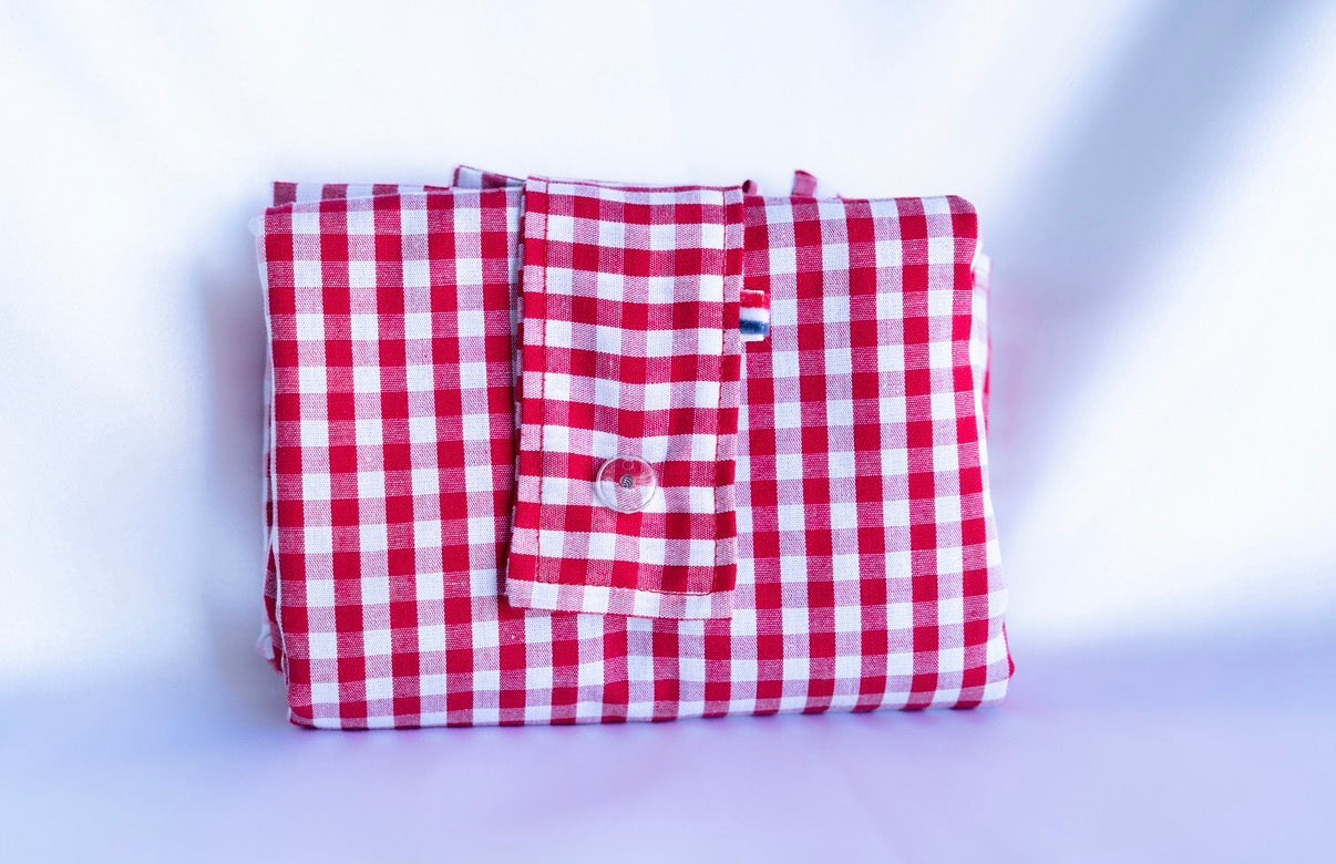 Sac Pliable Vichy Rouge