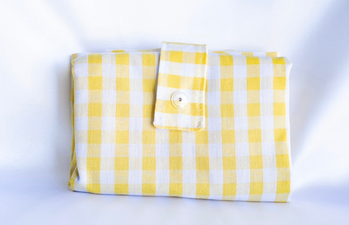 Sac Pliable Vichy Jaune
