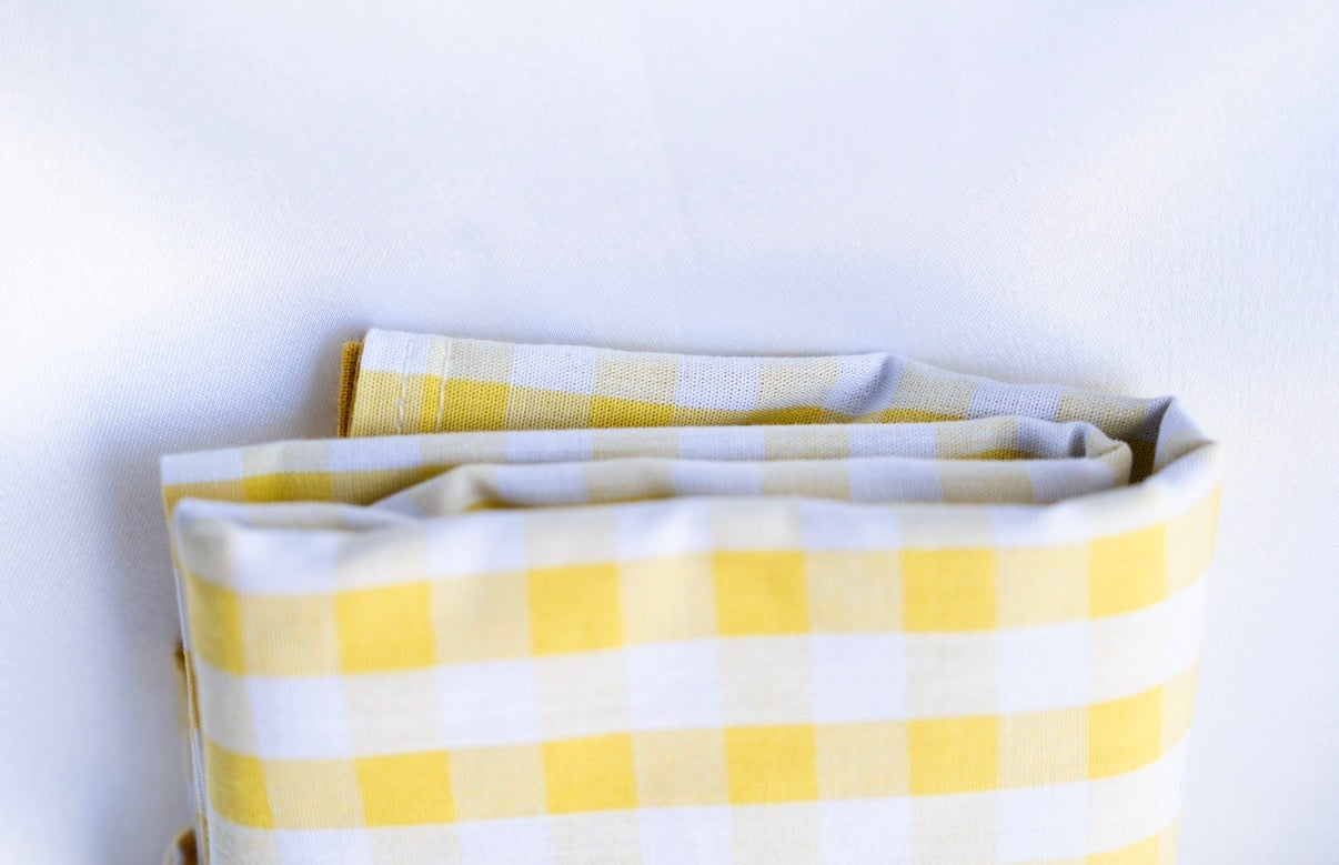 Sac Pliable Vichy Jaune