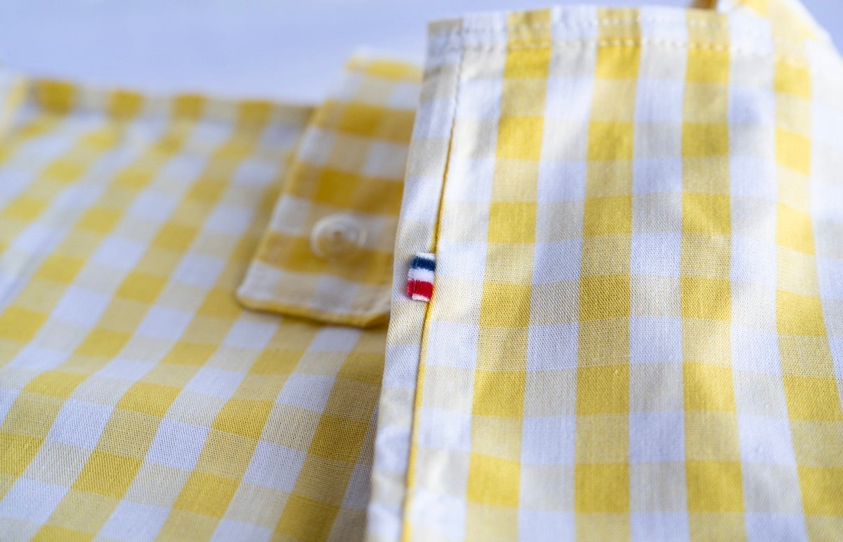Sac Pliable Vichy Jaune
