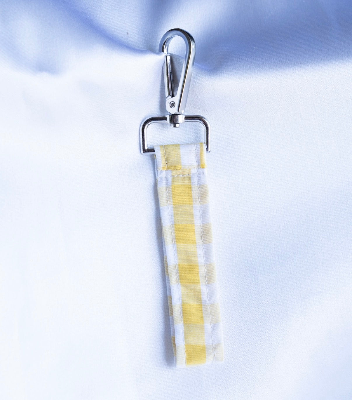 Porte clef Vichy jaune