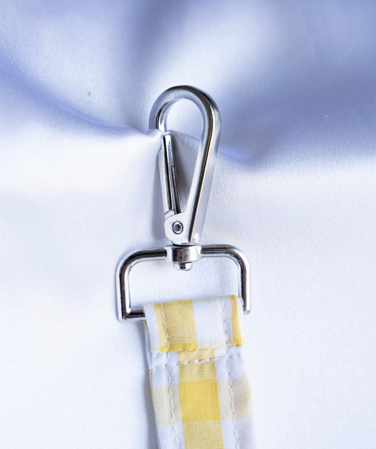 Porte clef Vichy jaune