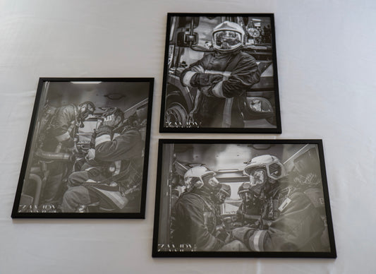 Trilogie Héroïque – Lot de 3 cadres signés (30x40 cm)
