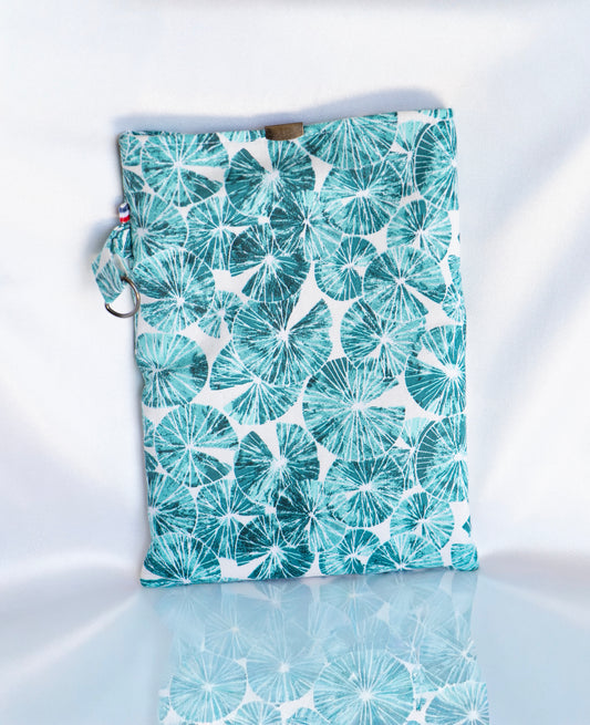 Pochette Livre – Turquoise (18x25 cm)